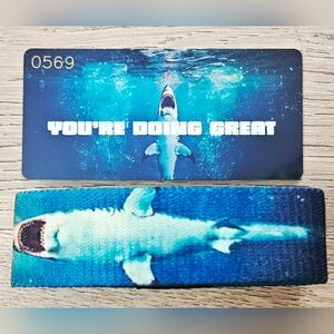 ZOX "YOU'RE DOING GREAT" #569 SHARK THE DEEP GOLDIE MED COLLECTIBLE WRISTBAND